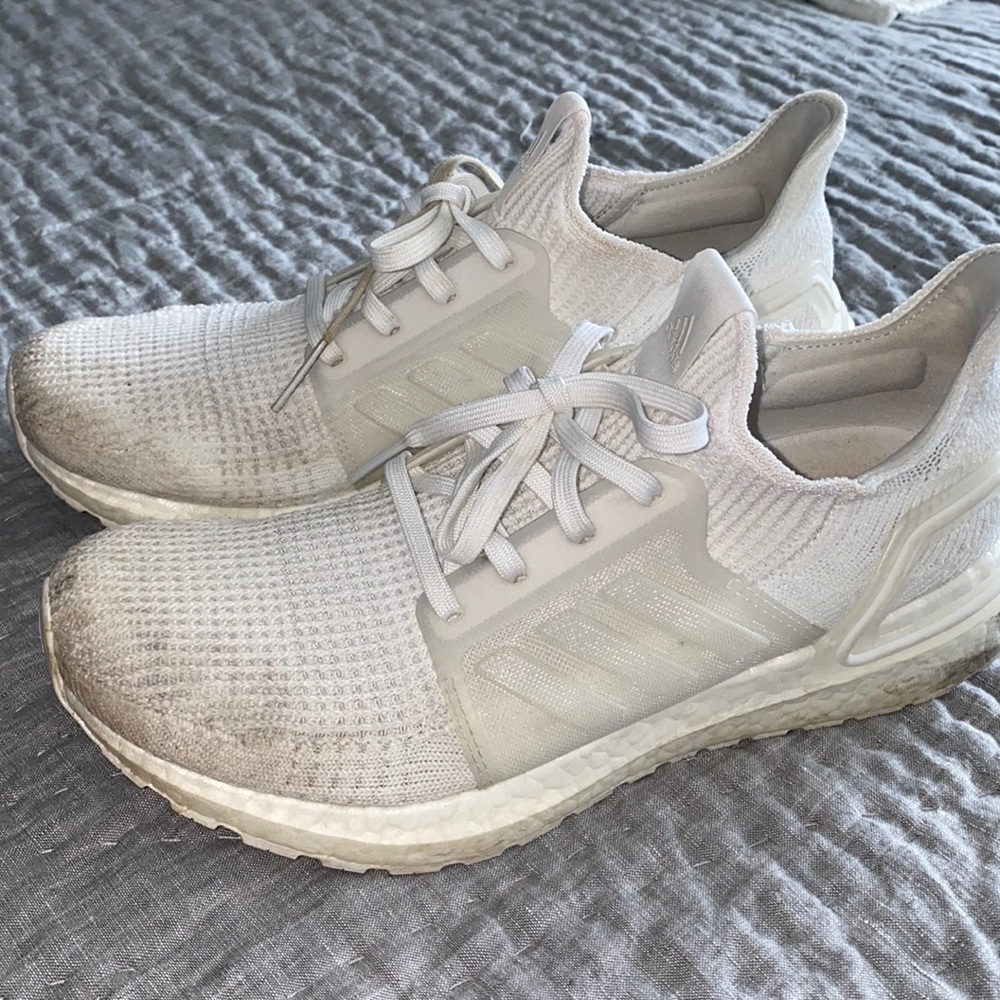 Slightly worn Adidas boost sneakers